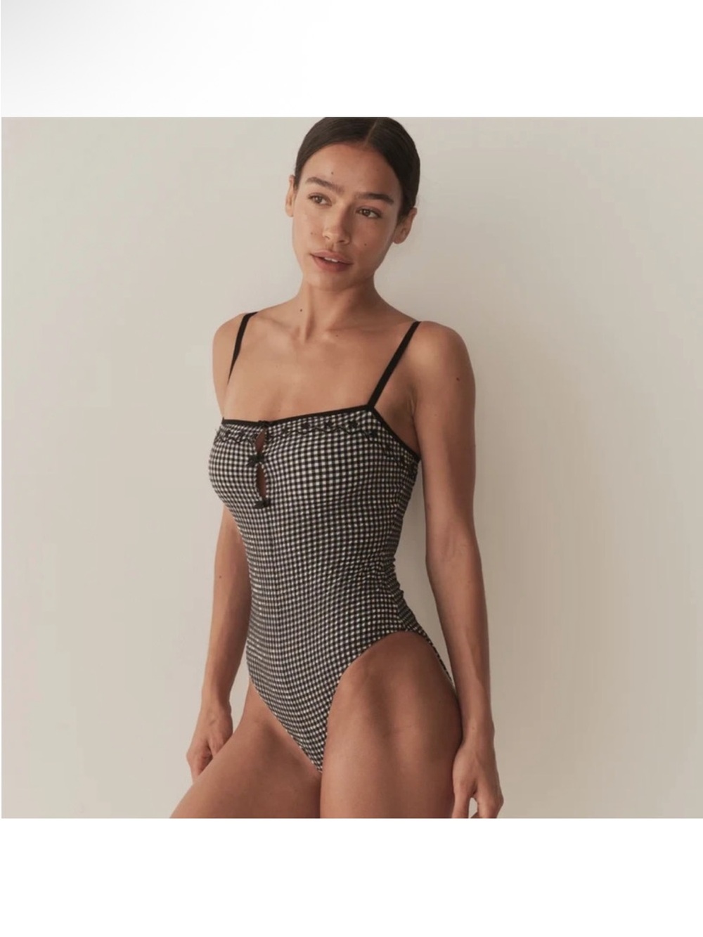 Doen gingham one piece swimsuit